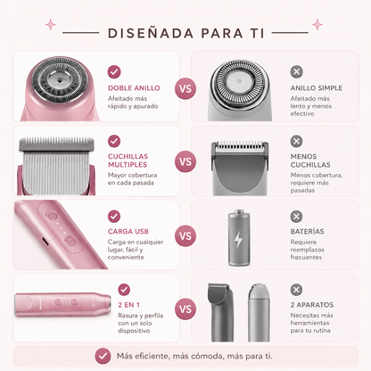 Rasuradora 2 en 1